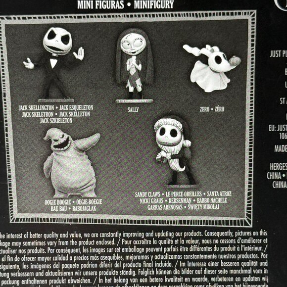 Nightmare Before Christmas Mini Figures Disney Jack Sally Zero Set - Picture 6 of 6